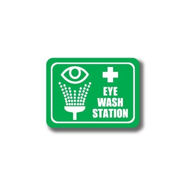 Ergomat 30in x 21in RECTANGLE SIGNS - Eye Wash Station DSV-SIGN 630 #2107 -UEN - main
